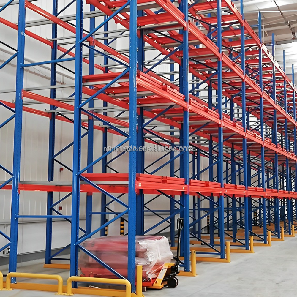 Warehouse Storage Adjustable Push Back Pallet Racking Manufacturer Steel Rack