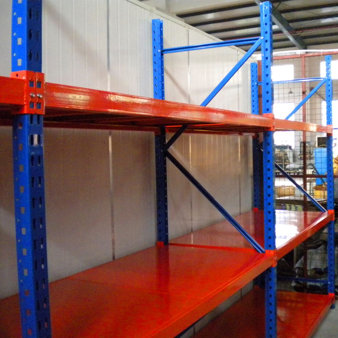 Long Span Medium Duty Stackable Steel Q235 Industrial Rack for Bin Storage Warehouse Equipment