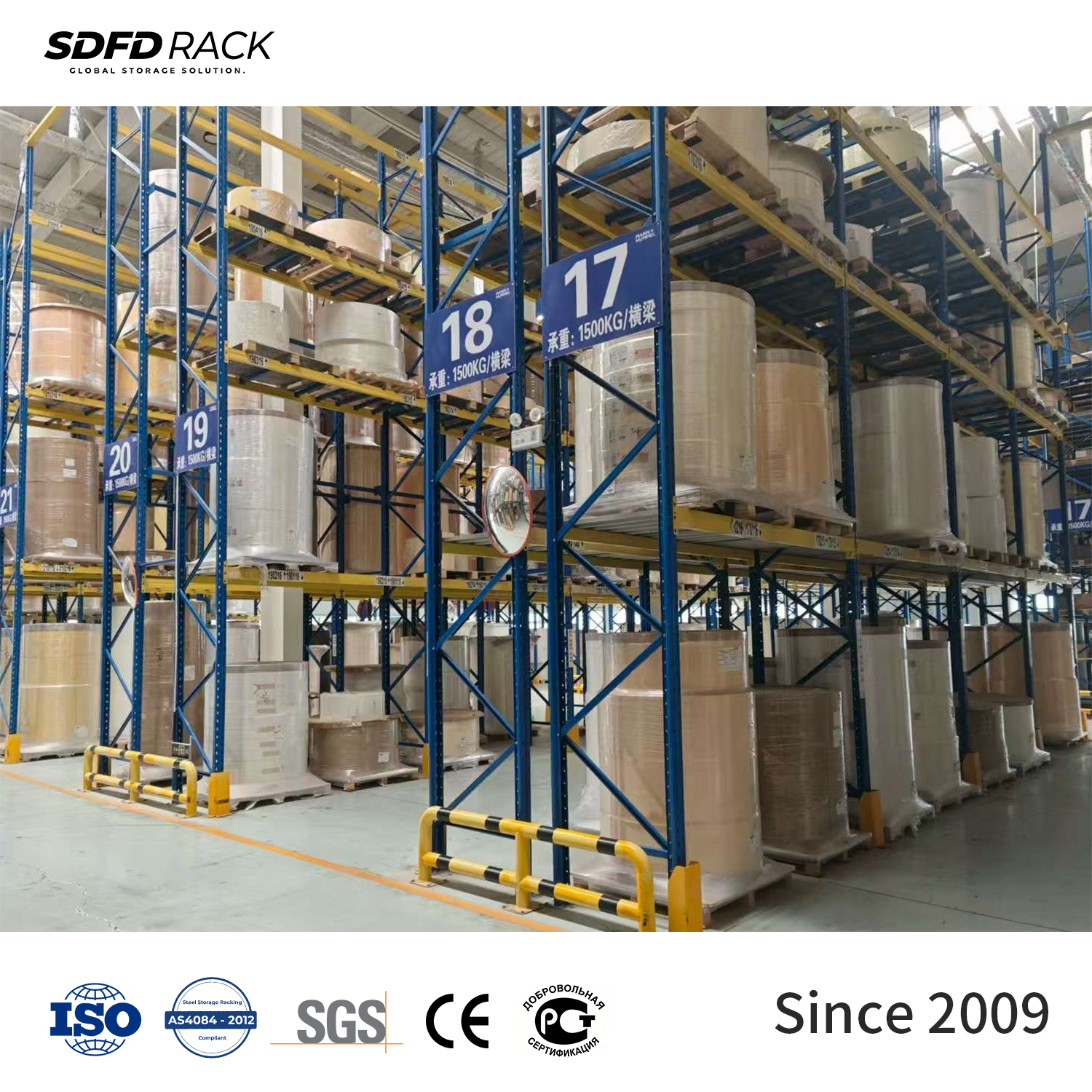 Heavy Duty Conventional Pallet Racking High Load Steel Industrial Storage Shelf Custom Multi-Layer Warehouse Pallet Rack System