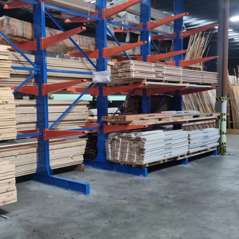 Customized Q235B Steel Structures Cantilever Racks Storage Rack Heavy Duty Cantilever Racks Warehouse Racking