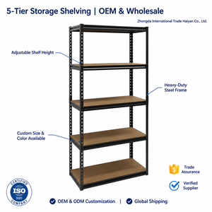 Heavy Duty 5 Tier Shelving Unit 200Kg Per Shelf Adjustable Steel Storage Rack For Garage And Warehouse