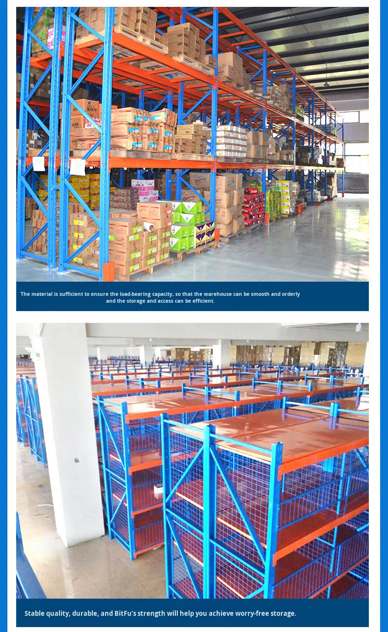 Steel Storage Racks Wholesale Warehouse Storage Shelves Heavy-Duty Multi-Layer Display Racks for Supermarket