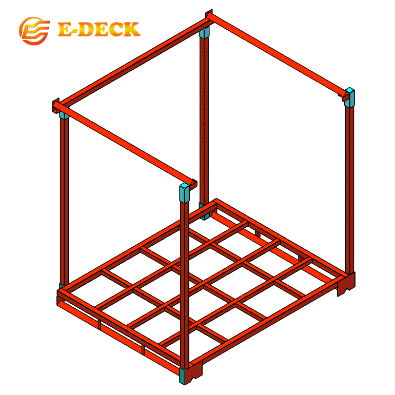 Warehouse Storage Durable Steel Stacking Metal Frame Pallet