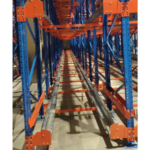 Metal Warehouse Teardrop Pallet Shuttle Racking System