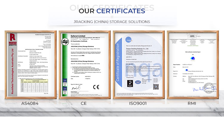 Racking System Certifications CE AS4084 ISO RMI