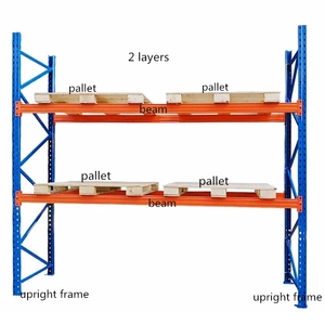Blue and Orange Hanging Carpet Sample Shelf