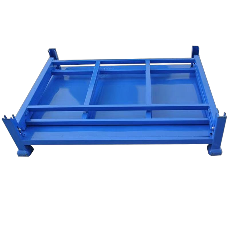 Customizable Heavy-Duty Portable Steel Stacking Racks Corrosion Protected Pallet Shelves Warehouse Storage Metal Mobile Storage