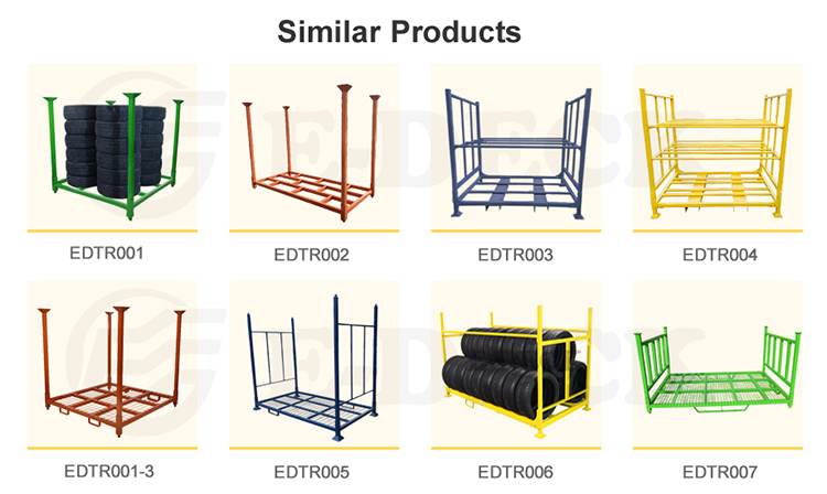 High Quality Auto Industry Detachable Durable Truck Storage Stacking Tire Pallet Rack
