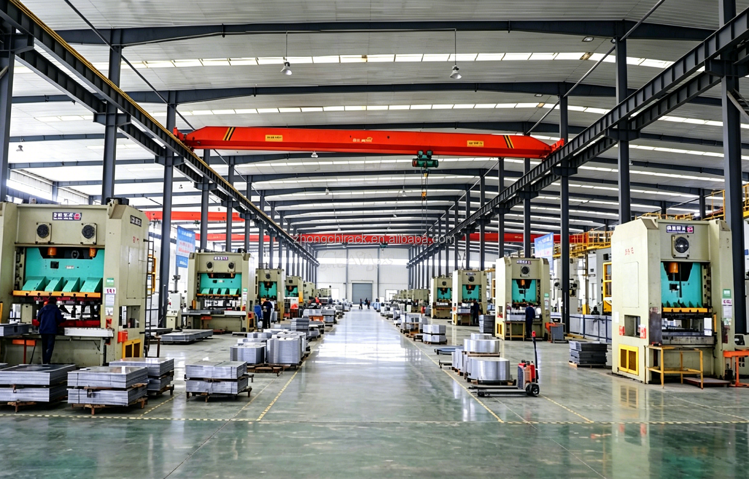 High Load Capacity 8-Layer Anti-Rust Powder Coated Steel Rack Heavy Duty Warehouse Storage System for Industrial Pallet Use
