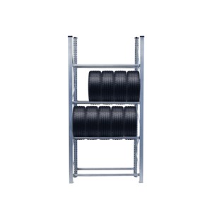 Hot Sale Heavy-Duty Adjustable Galvanized Steel 2-Layer Stacking Rack for Tire Storage & Warehouse