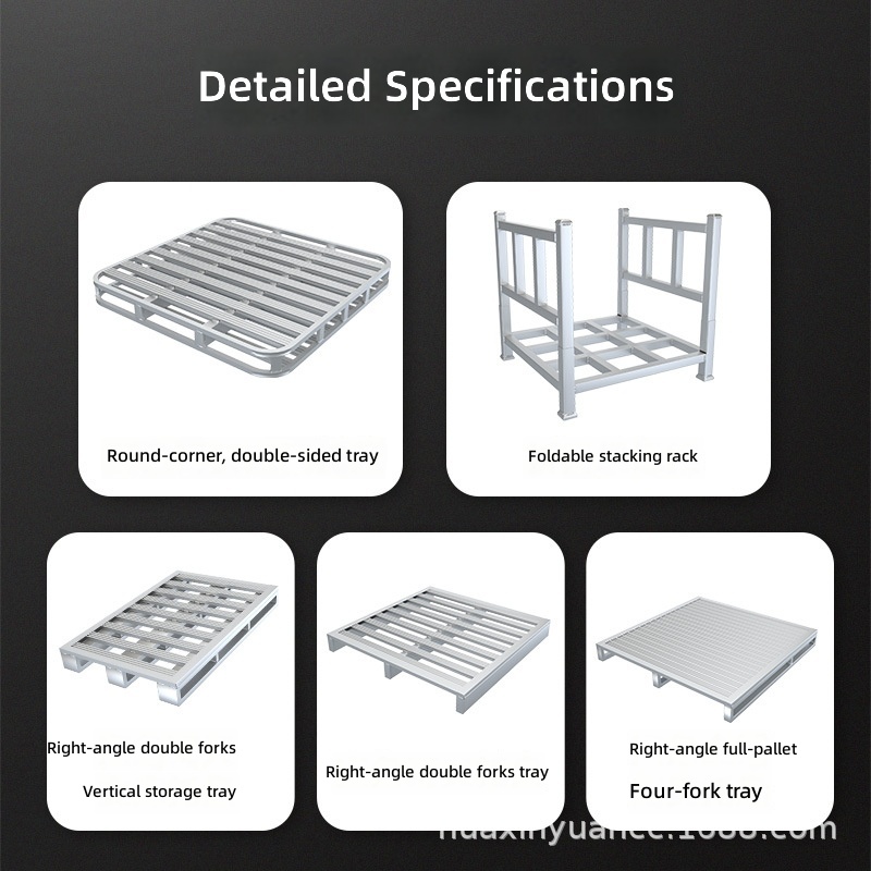 Heavy Duty Folding Stacking Rack Pallet Storage Frame No Assembly Required Made in China