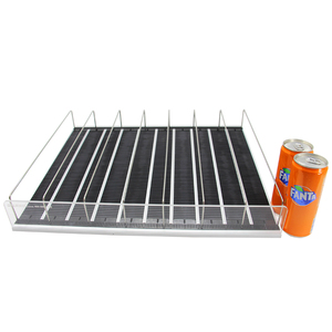 Heavy Duty Single-Sided Freestanding Supermarket Rack Gravity Roller Display