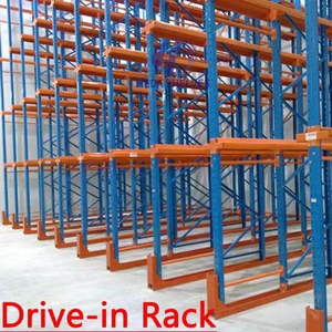Direct Factory Sale High-Density 5 Layer Metal Drive-In Racking System For Warehouse Storage Iron/Mental Drive-In Rack