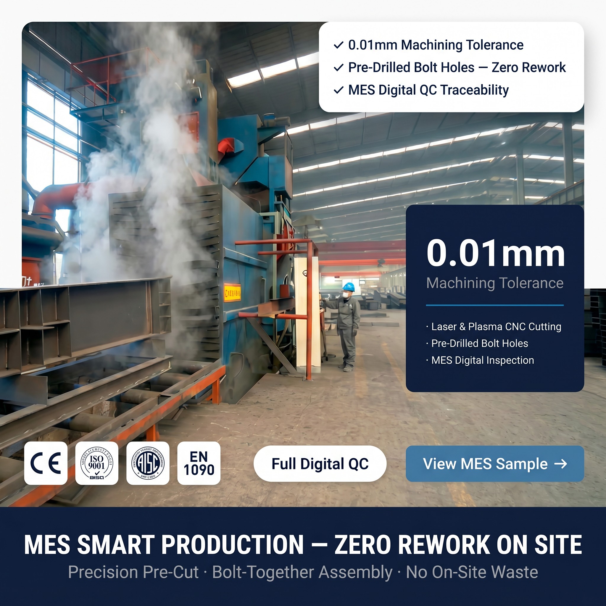 Meituo Free Desgin Prefabricated Steel Structure Warehouse Workshop Industrial Building for Equipment