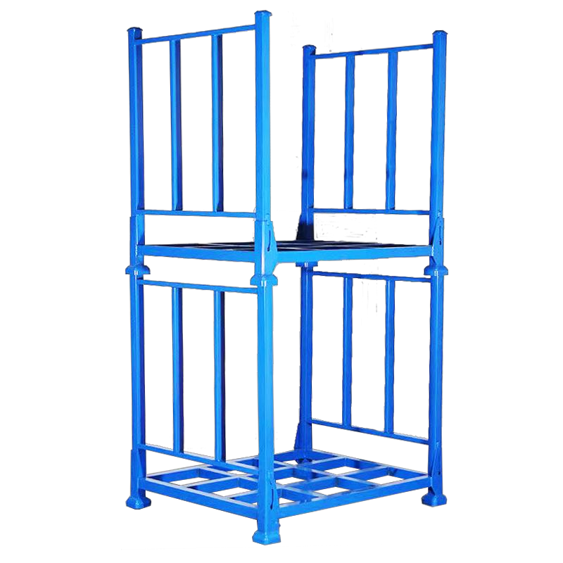 Customizable Heavy-Duty Portable Steel Stacking Racks Corrosion Protected Pallet Shelves Warehouse Storage Metal Mobile Storage