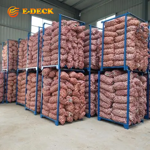 Warehouse Storage Durable Steel Stacking Metal Frame Pallet