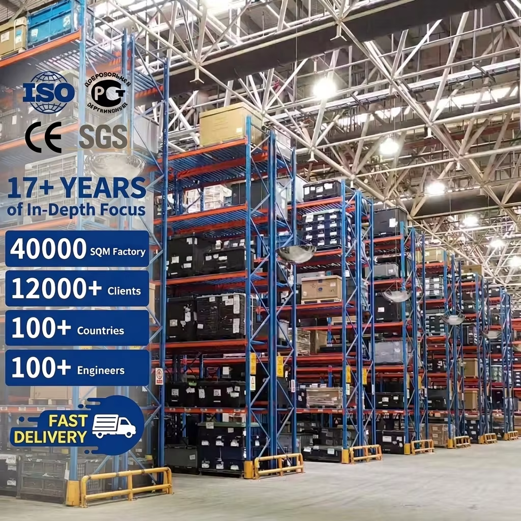 Adjustable Heavy Duty Teardrop Pallet Rack System High Load Capacity Industrial Metal Pallet Racks For Warehouse Storage