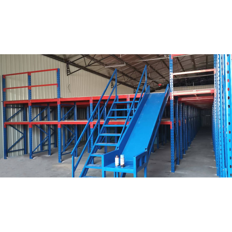 Manufacture Factory Customized Mezzanine Floor Racking Industrial Steel Platform Rack For Warehouse Storage Double Shelf Loft