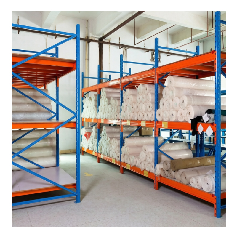 DJ Industrial Heavy Duty Steel Adjustable Warehouse Racking System For Fabric Roll Textile Material Storage
