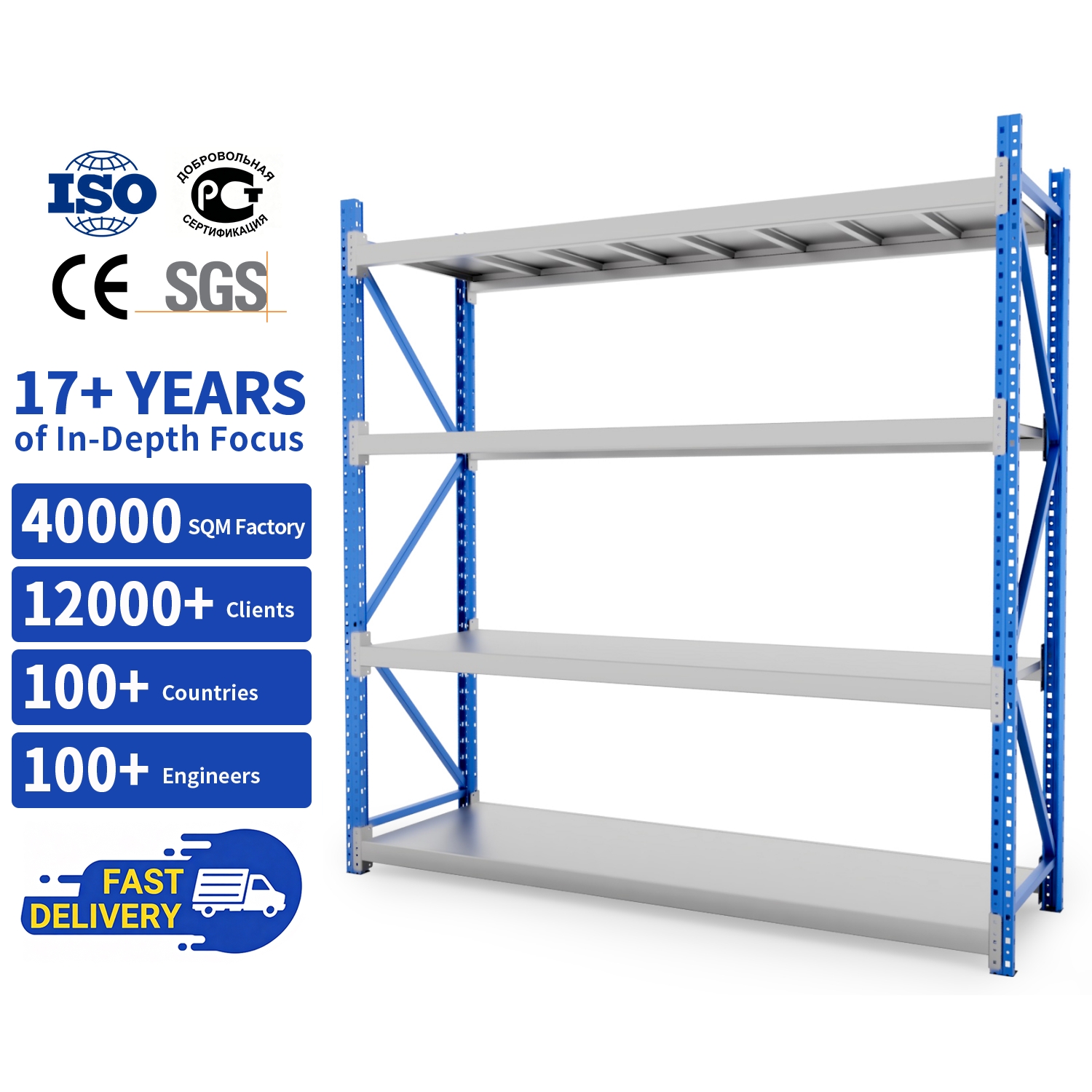 Low Price High Quality Heavy Duty Pallet Racks Industrial Selective Pallet Racking System for Medical Supply Warehouse Storage