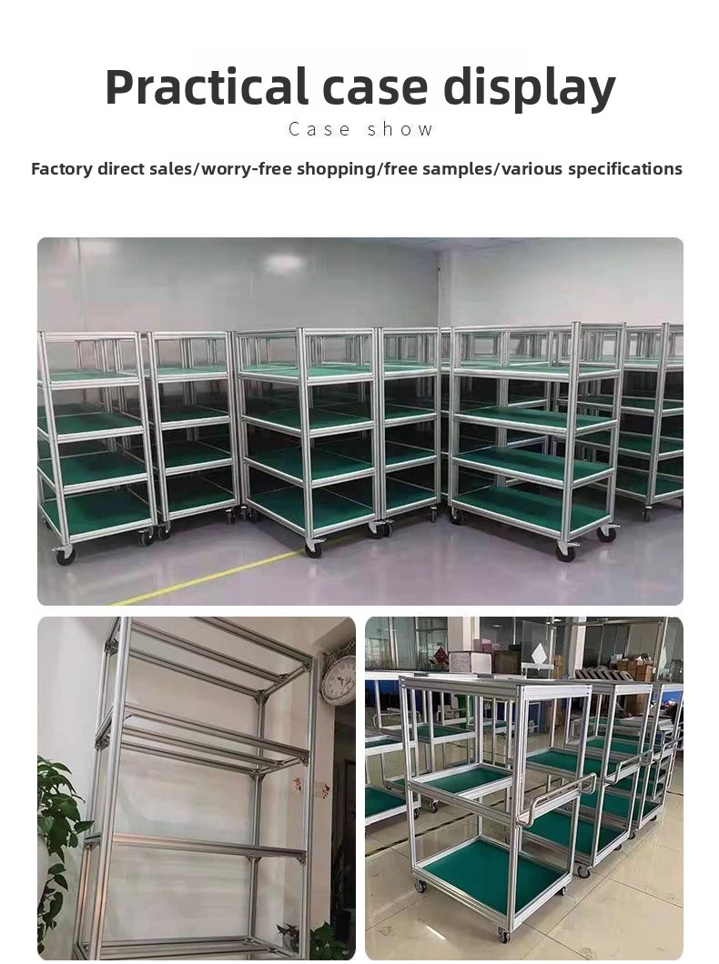 Custom Industrial 6063 T5 Aluminum Extrusion Profile Modular Framing Assembly Beam for Automation Machine Workstation