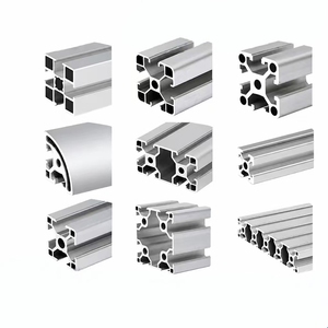 Custom Industrial 6063 T5 Aluminum Extrusion Profile Modular Framing Assembly Beam