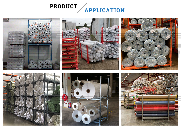 Heavy Duty Fabric Roll Industry Stackable Durable Metal Steel Racks for Warehouse Storage