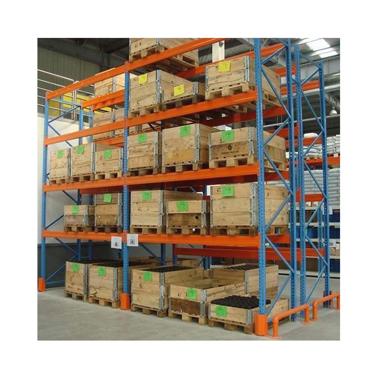 Customized 4 Layers Metal Warehouse Heavy Duty Pallet Shelves Racking Systems Cold Rolled Steel Supermarket Storage Rack