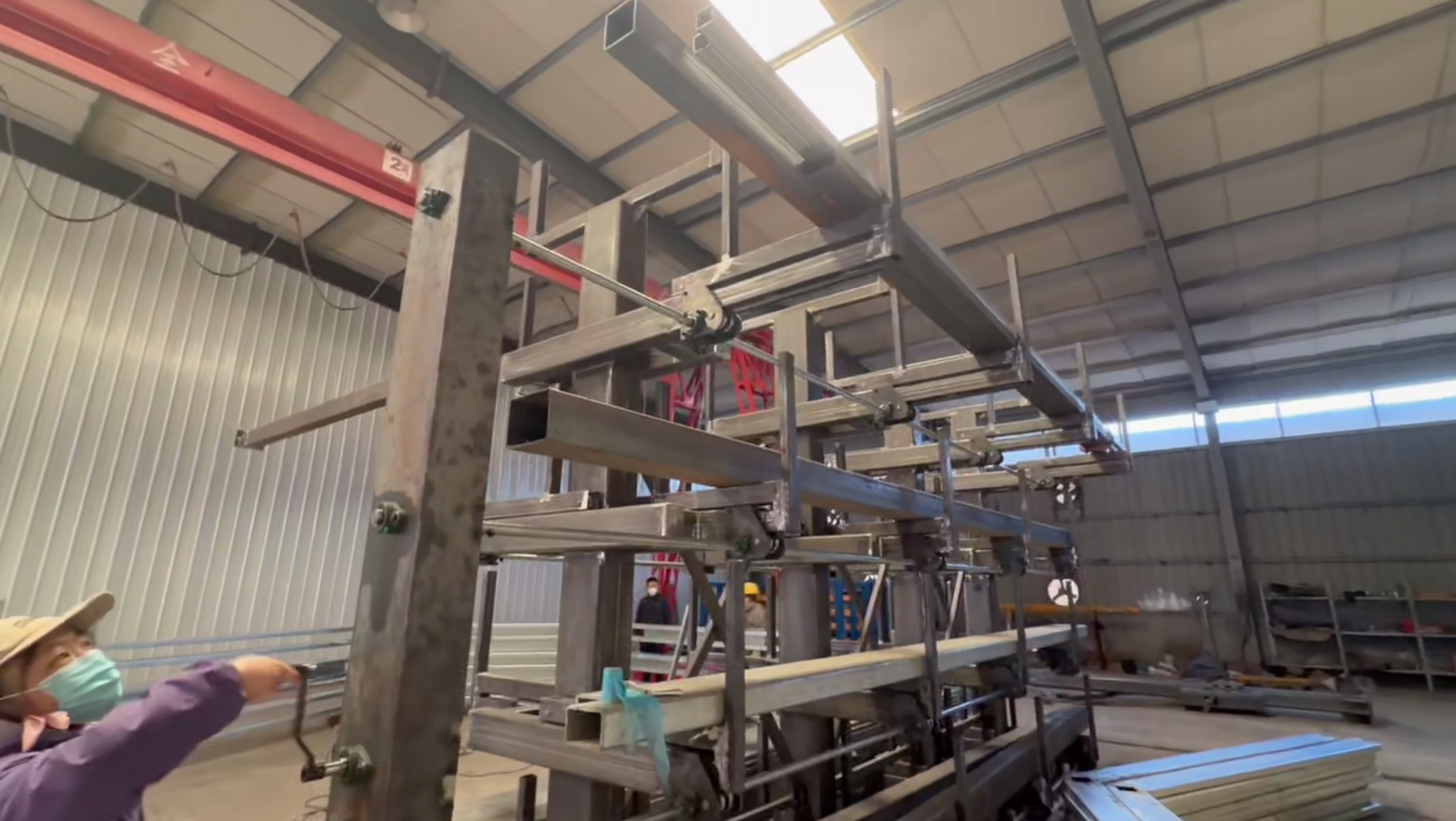 High Density 8-Layer Steel Automated Warehouse Rack System for Sheet Metal Storage Heavy Duty Anti-Rust Industrial Structure
