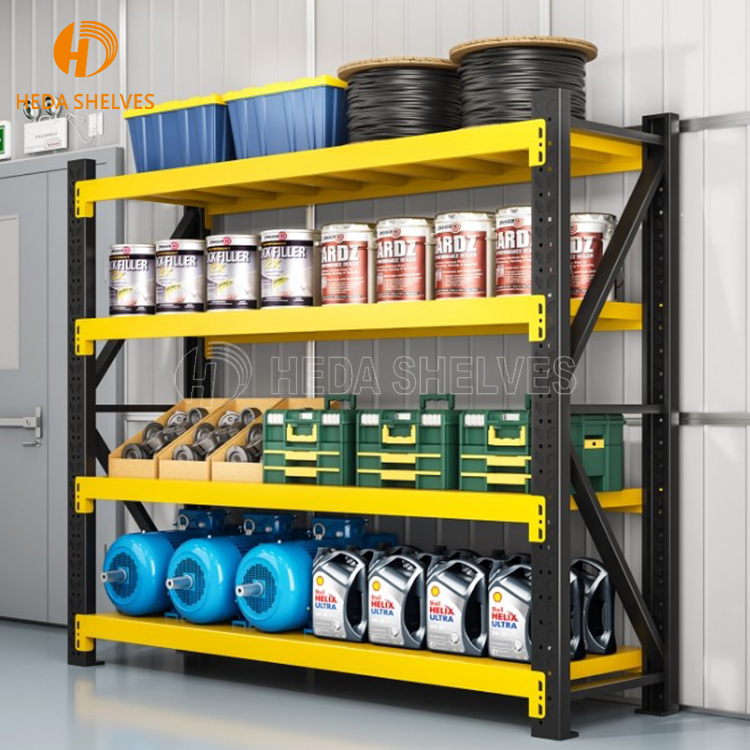 Wholesale Heavy-Duty Industrial Shelves Steel Multi-Layer Thickened Medium-Duty Rack for Warehouse Storage Light-Duty