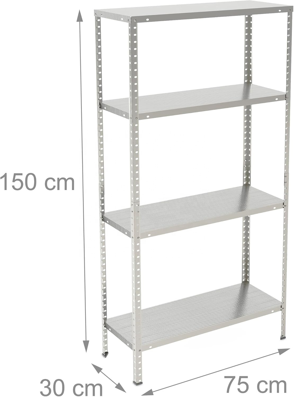 4-Tier Iron Adjustable Light Duty Storage Rack Tall Display Warehouse Shelves Racking Shelf Storage Industrial Shelving