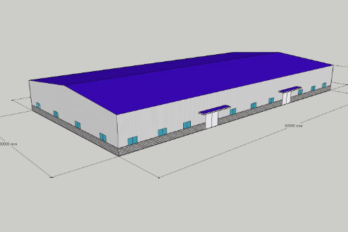 Industrial Steel Warehouse Building Finished Goods Storage Distribution Facility Prefabricated Metal Structure Building