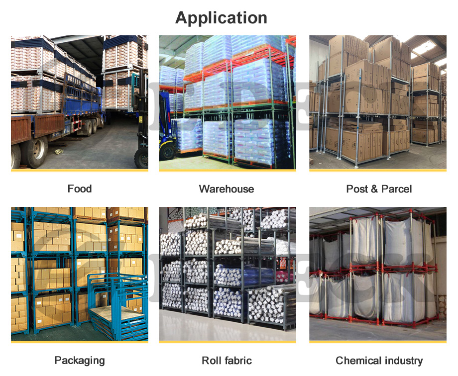 Heavy-duty Steel Metal Logistic Stackable Storage Post Pallet Racks