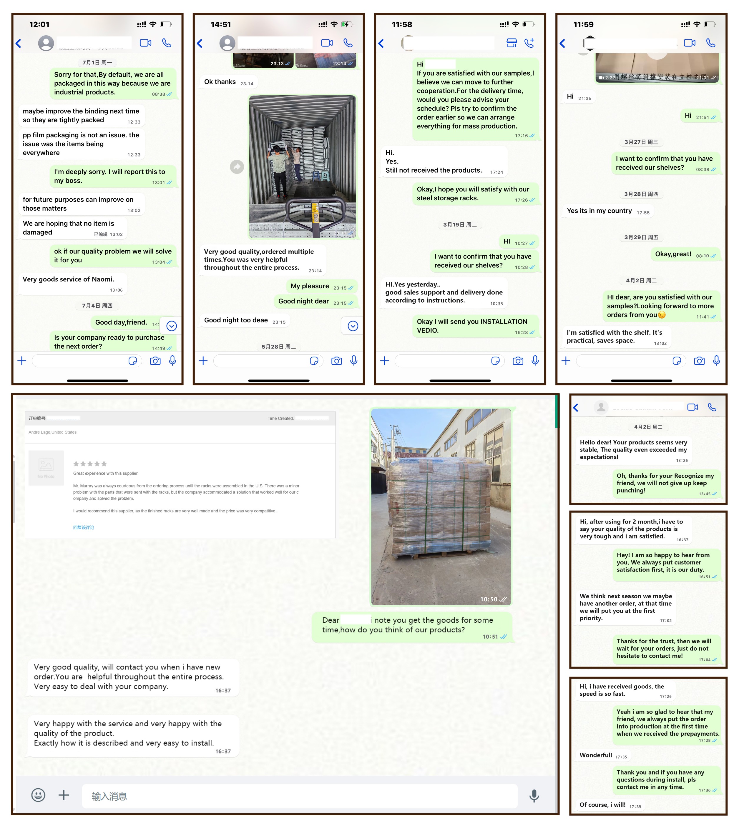 Customer evaluation display
