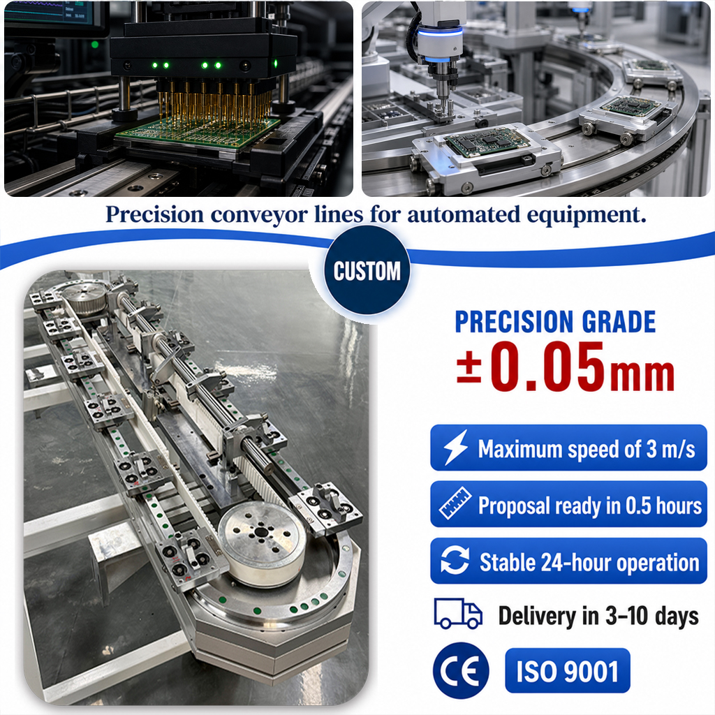 Pallet Transfer System With 0-150kg Payload Capacity For FATP Assembly Line Integration Supplied Fully Assembled