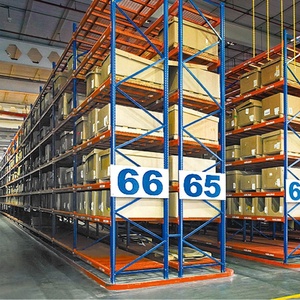 Narrow Aisle VNA Pallet Racking System Adjustable Heavy Duty Cold Rolled Steel