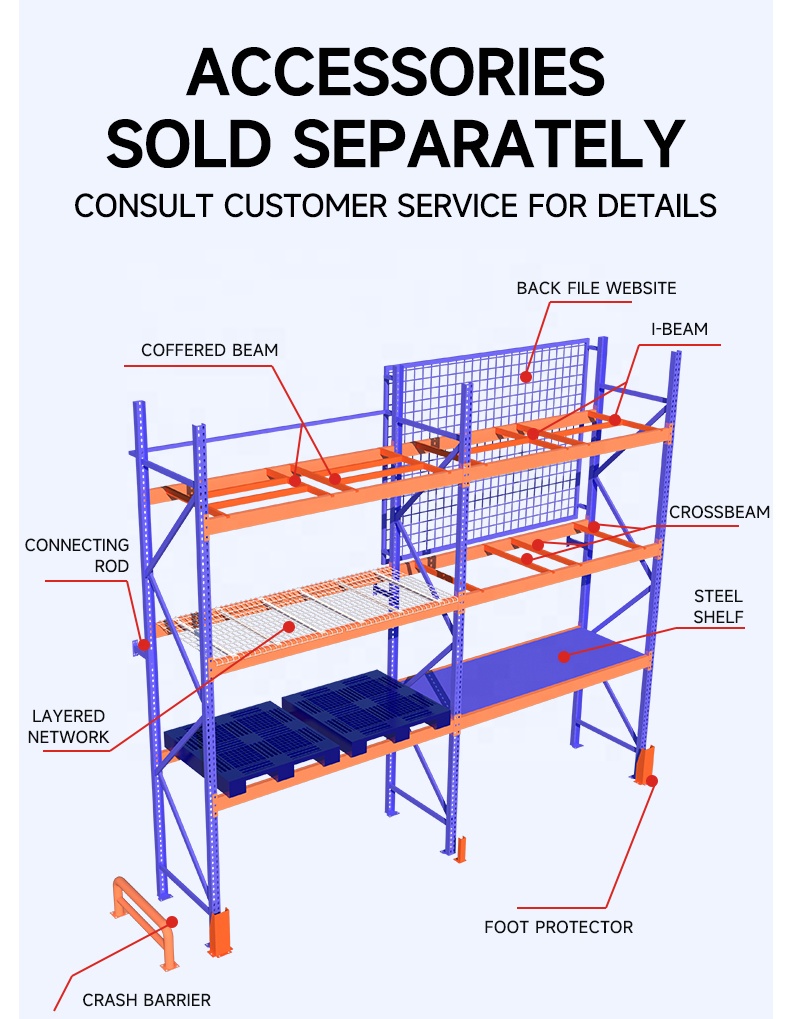 Custom Pallet Racking Warehouse Storage Heavy Duty Warehouse Rack Stacking Racks Shelves Pallet Shelf and Rack Industrial