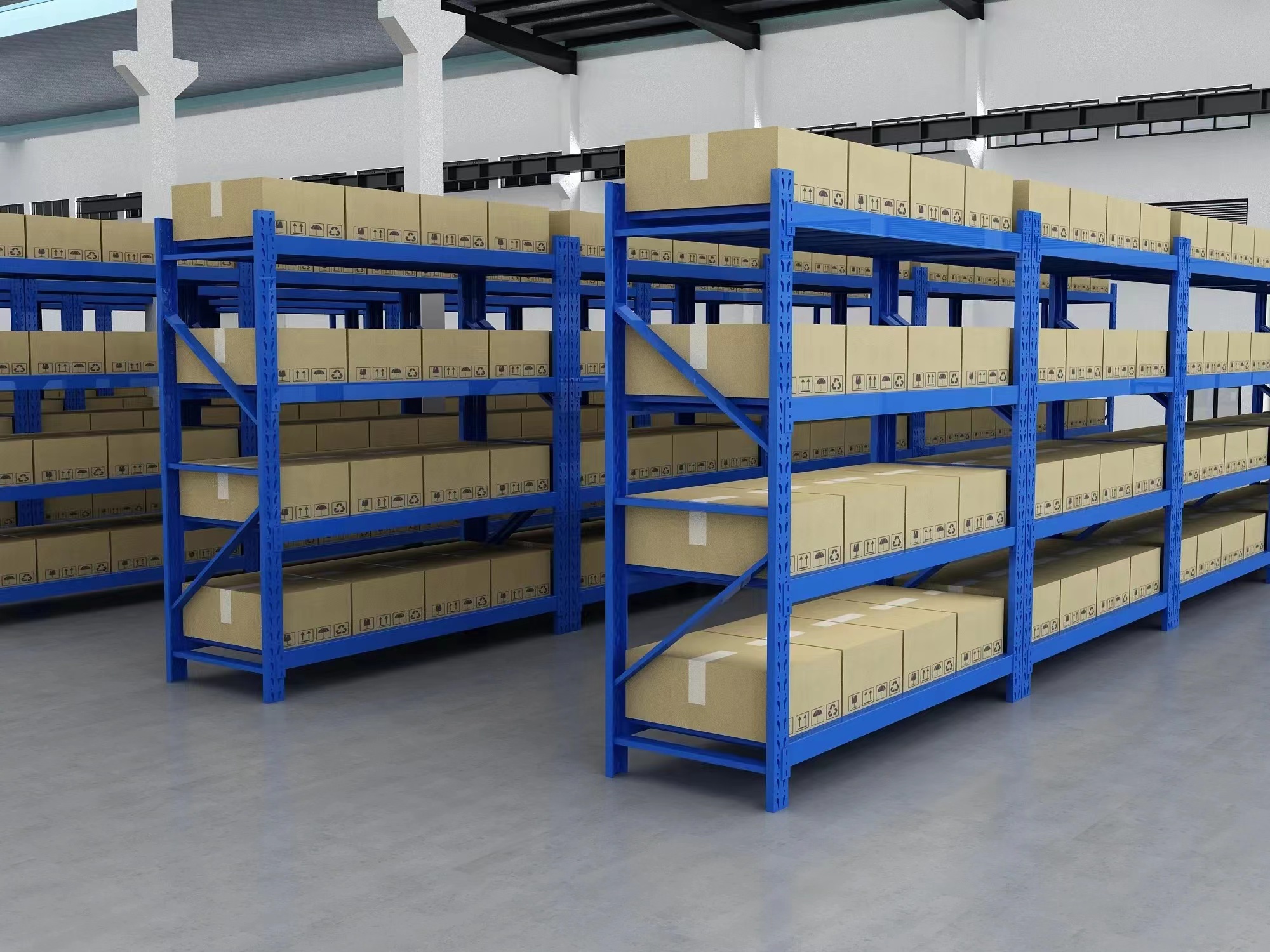 Wholesale Heavy-Steel Multi-Level Pallet Rack Removable Medium Steel Frame Thickened Warehouse Storage Hardware Manufactured
