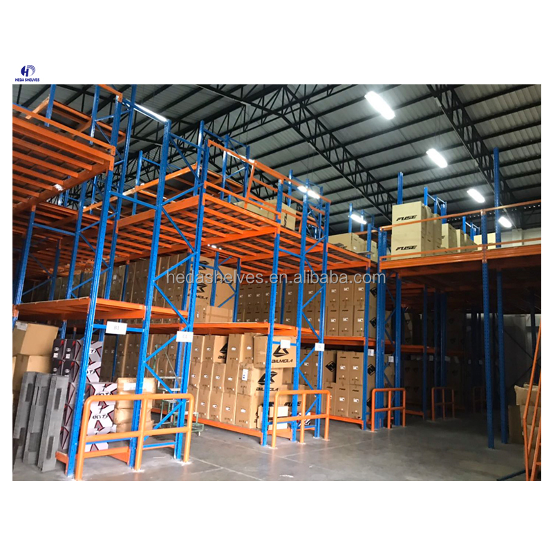 Manufacture Factory Industrial Heavy Duty Multi-tier Warehouse Rack Steel Mezzanine Floor Storage Racking Systems