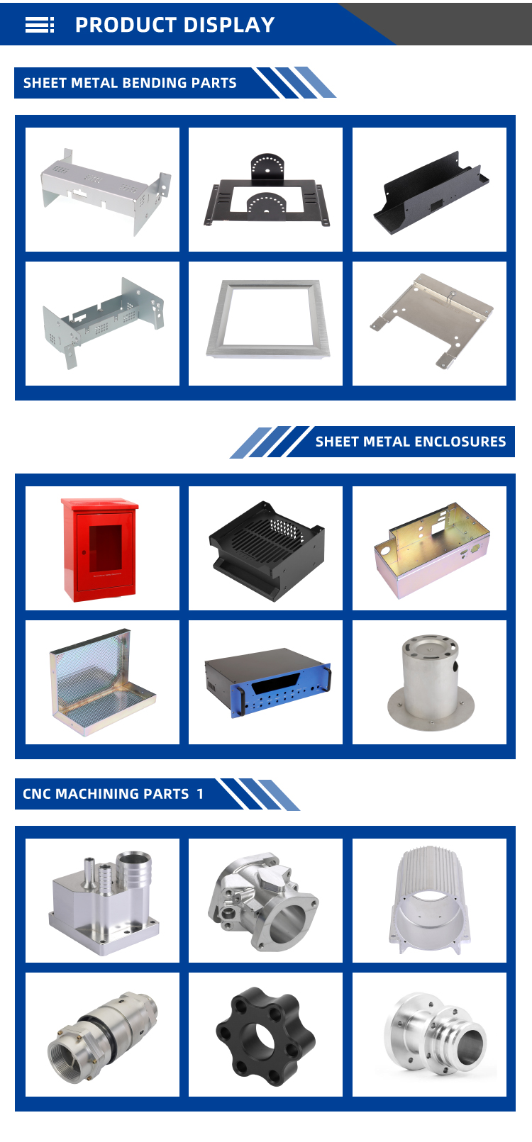 Fabricated Sheet Metal Parts Showcase