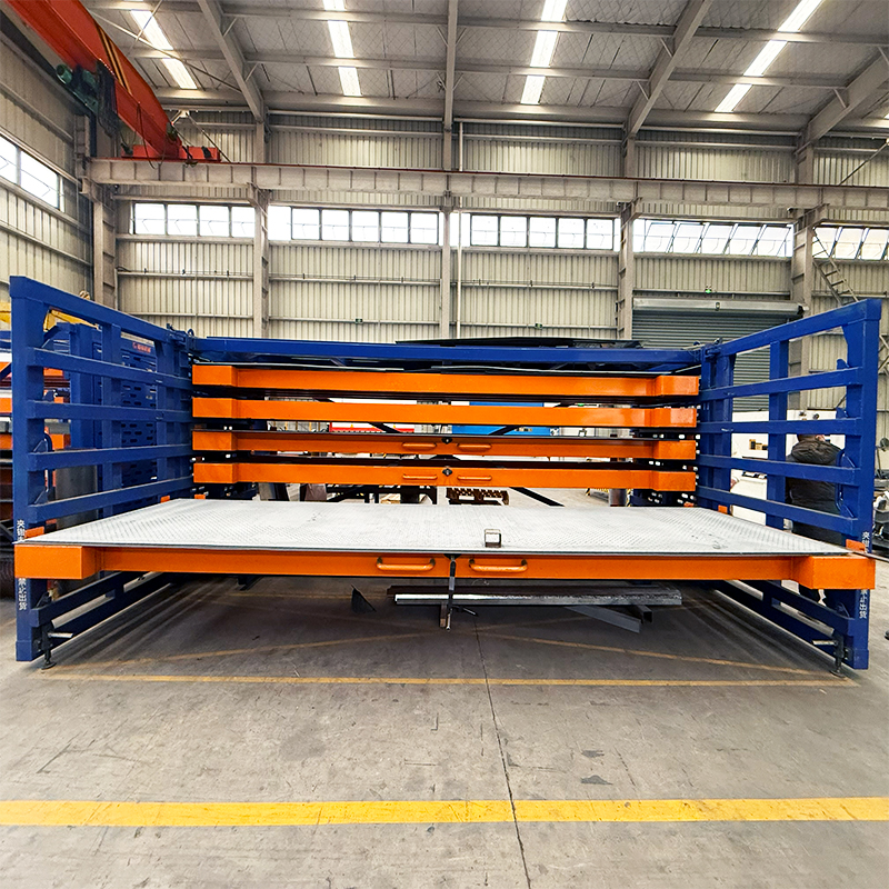 Heavy Duty Industrial Roll-out Sheet Metal Storage Rack, 6-Tier Space-Saving Steel Plate Drawer System for Fabrication Workshop