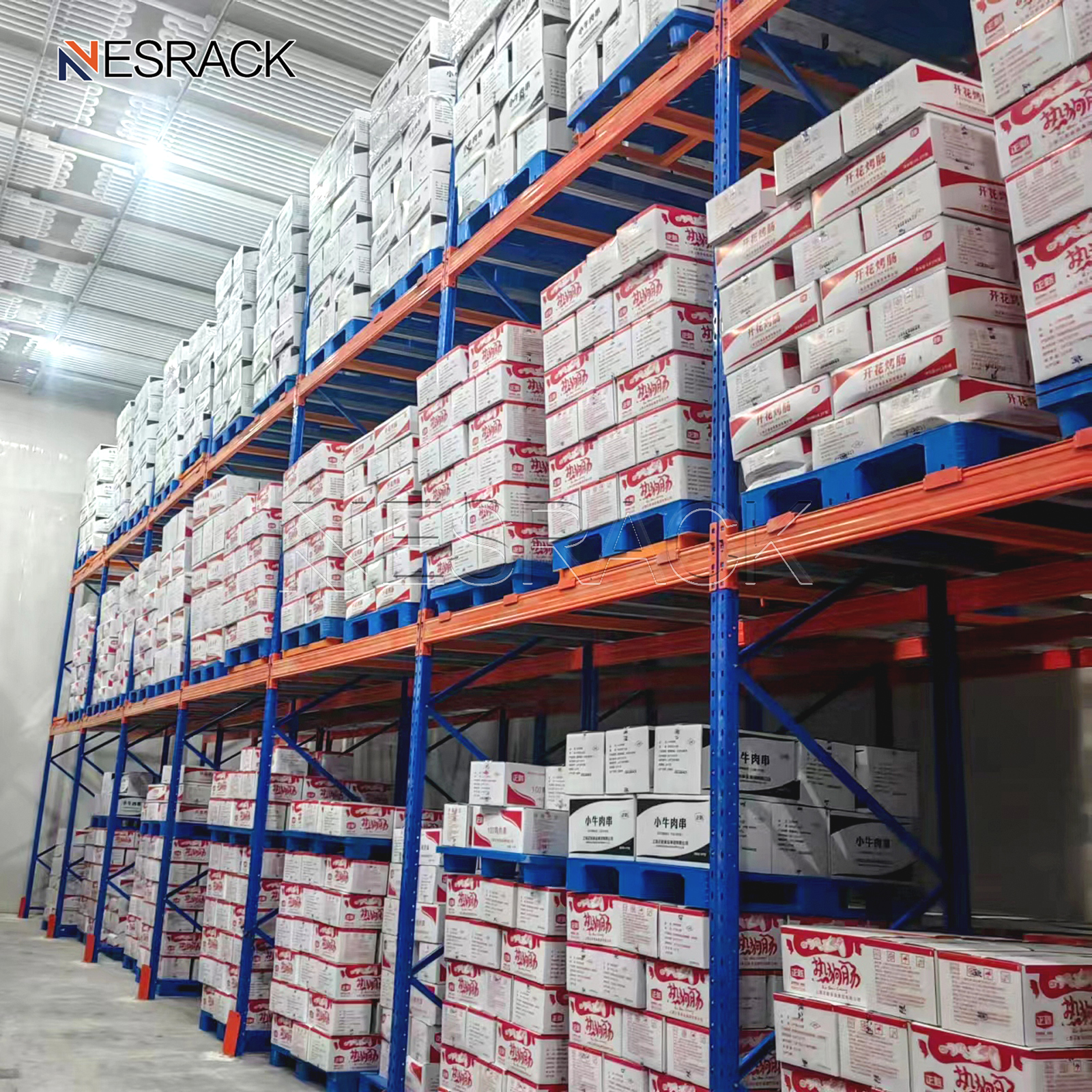 Customized Steel Industrial Shelving System Heavy Duty Multi-Level Corrosion Protection Electrostatic Powder Coated Rack Carton