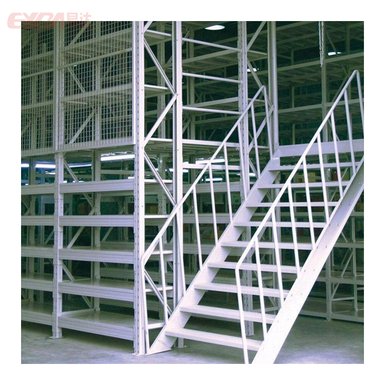 Eyda Industrial Steel 5-Layer Heavy Duty Drive-Through Mezzanine Floor Racking System Anti-Rust Finish 1000kg/sqm Load Capacity