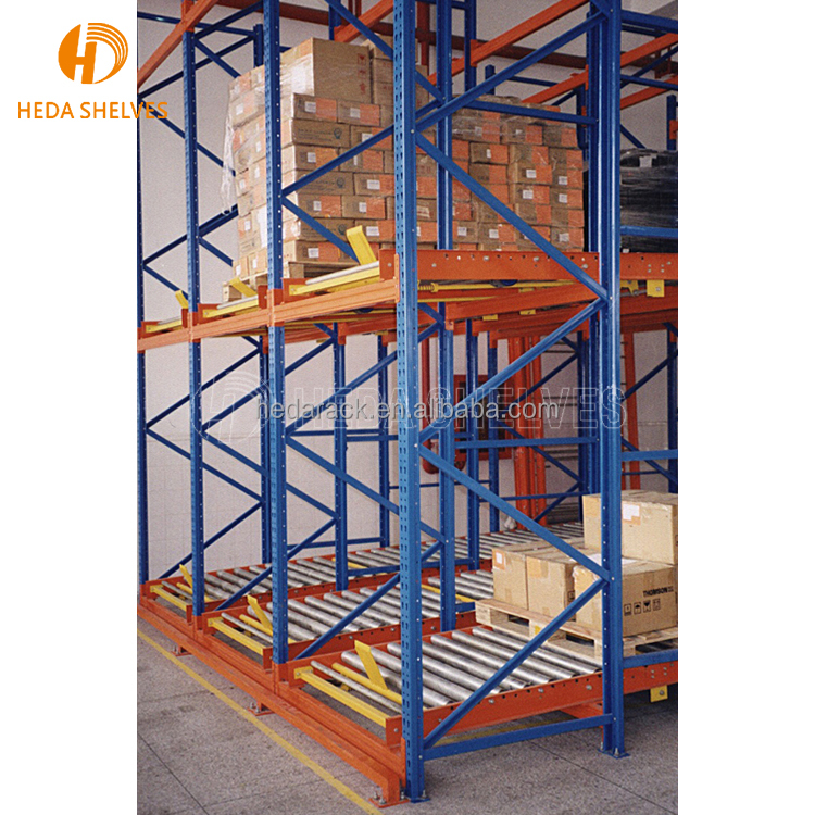 Factory Industrial Steel Gravity Flow Roller Racking Systems Corrosion Resistant FIFO Carton Flow Racks For Warehouse