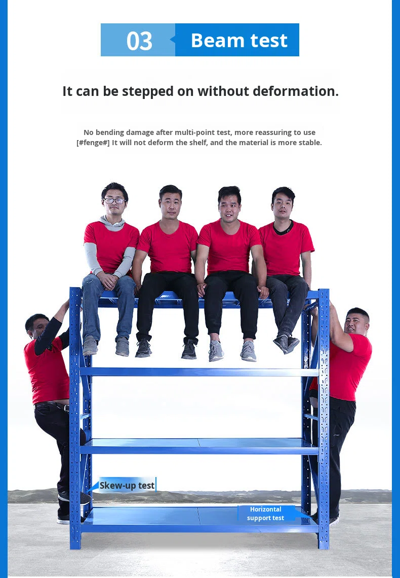 Steel Storage Racks Wholesale Warehouse Storage Shelves Heavy-Duty Multi-Layer Display Racks for Supermarket