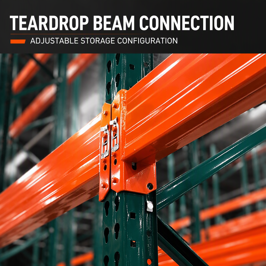 Teardrop Pallet Rack Structural Detail 1