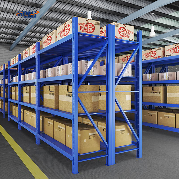 Steel Storage Racks Longspan Shelving for Garage and Warehouse Corrosion Protection Metal Shelving