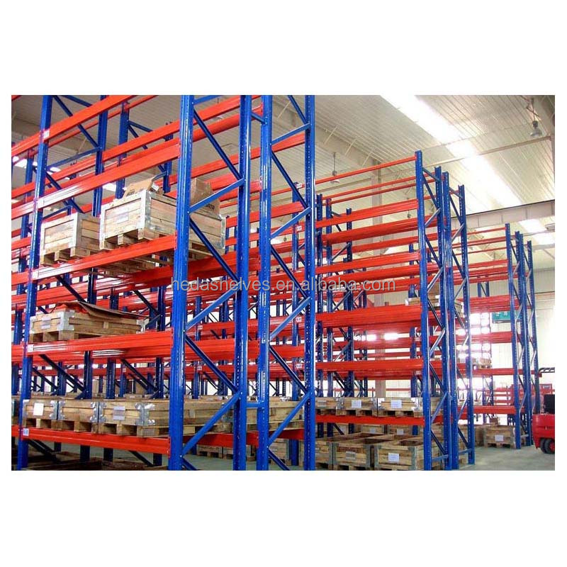 Heavy duty pallet racking system structure