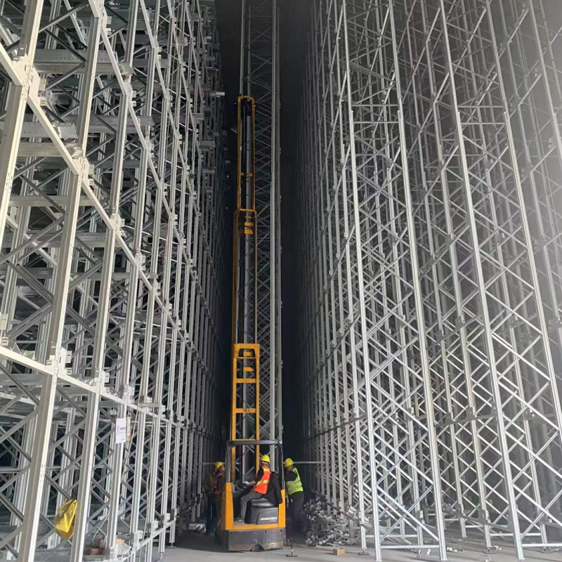 ASRS System Steel Adjustable Automated Storage Retrieval Unit Industrial Warehouse Racking &amp; Shelving For Logistics Center
