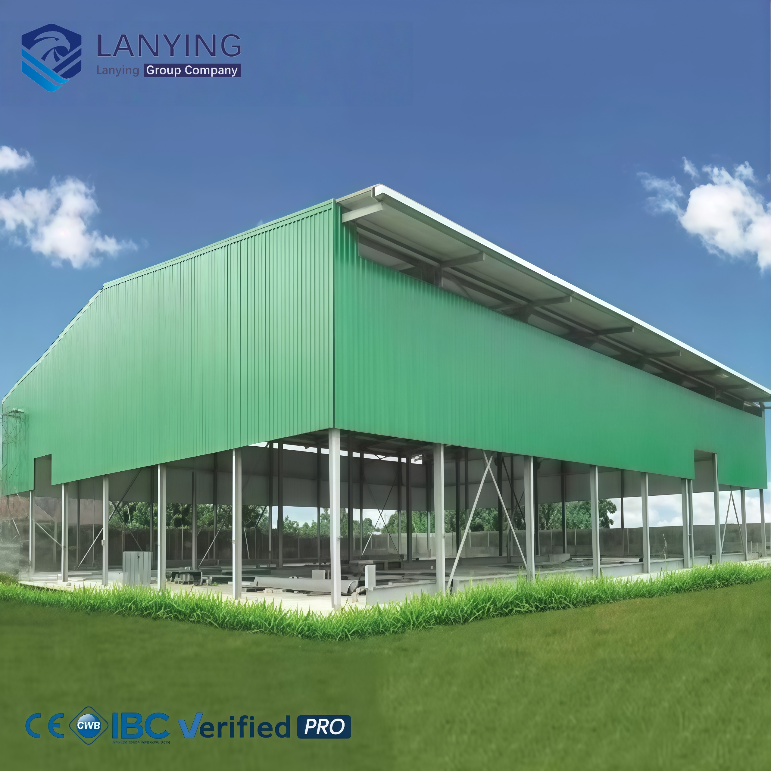 Weatherproof Mini Industrial Steel Warehouse For Equipment Storage And Small Business Logistics Center